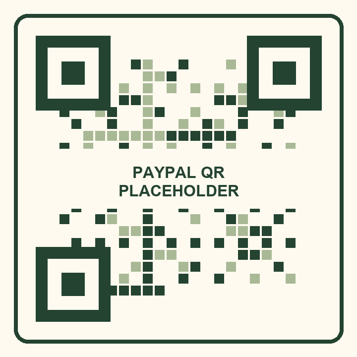 PayPal QR code placeholder